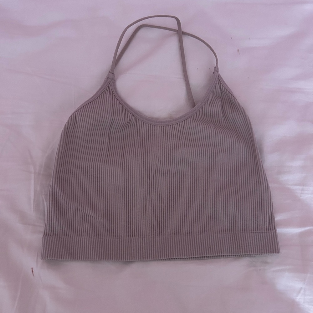 ribbed bralette tank top hollister
